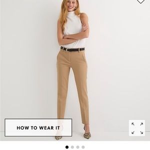 J crew Cameron classic camel pants